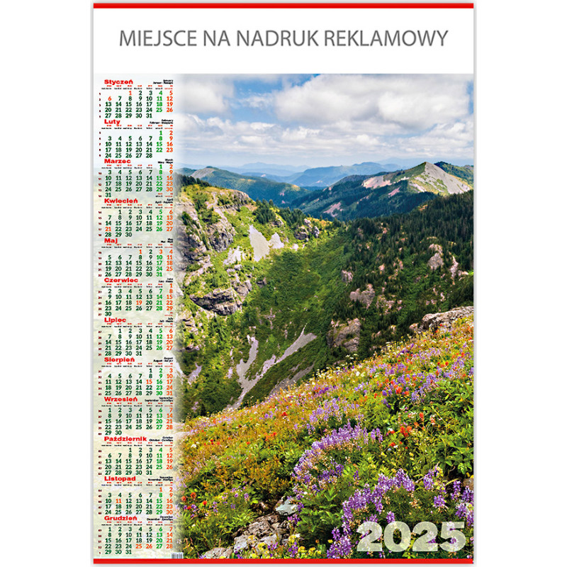 Kalendarz Plakatowy B1, P07 POTOK 67x98cm TELEGRAPH