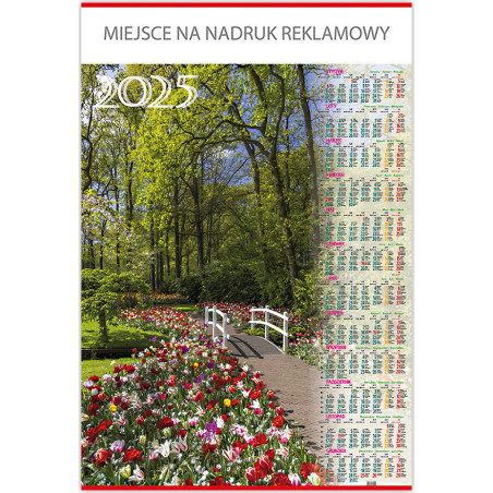 Kalendarz Plakatowy B1, P04 PARK 67x98cm TELEGRAPH