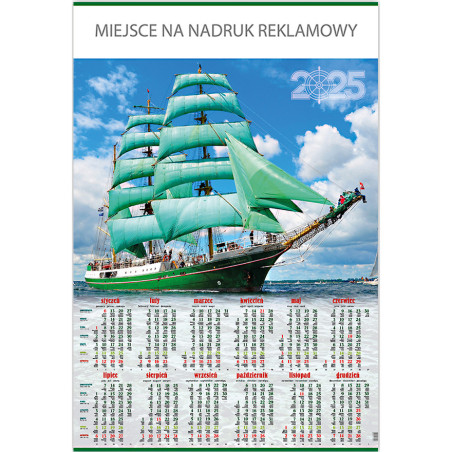 Kalendarz Plakatowy B1, P08 MAPA 67x98cm TELEGRAPH