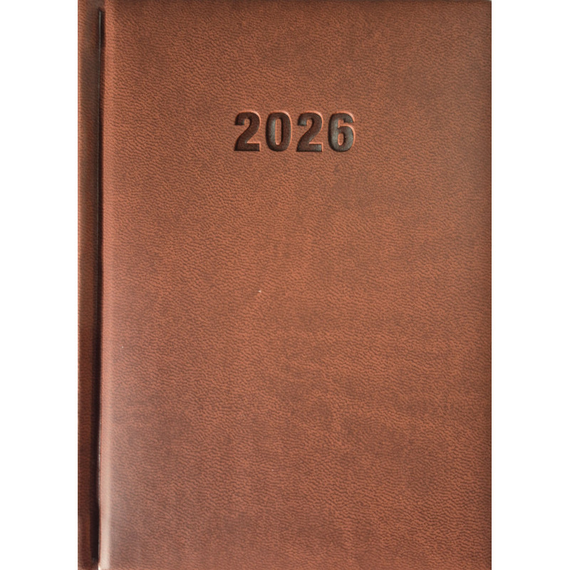 Terminarz A5 dzienny, okładka skóropodobna - tłoczone szycie K6 BESKIDY