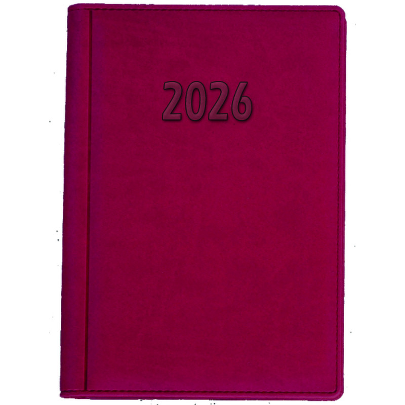 Terminarz A5 dzienny, okładka skóropodobna - tłoczone szycie K6 BESKIDY