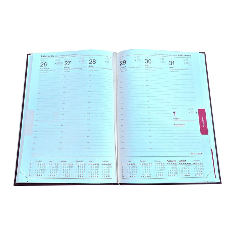 Terminarz B5 tygodniowy mix kolor okładka skóropodobna C1 BESKIDY