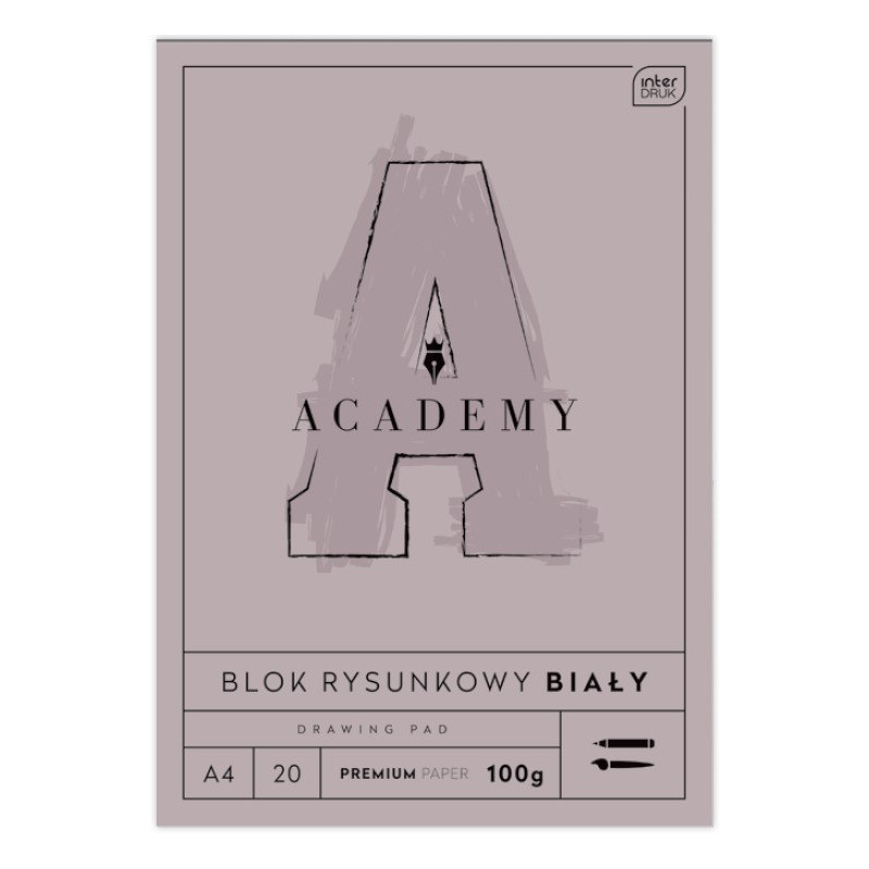 Blok rysunkowy A4 20 100g ACADEMY