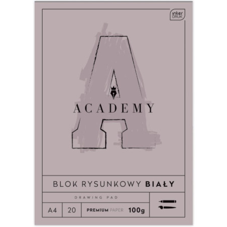 Blok rysunkowy A4 20 100g ACADEMY