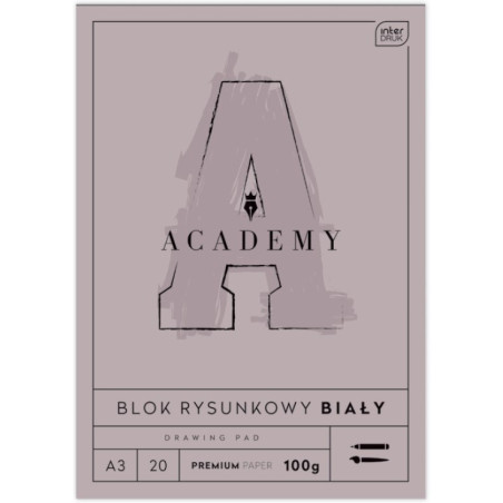 Blok rysunkowy A3 20 100g ACADEMY
