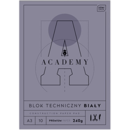 Blok techniczny A3 10 240g ACADEMY