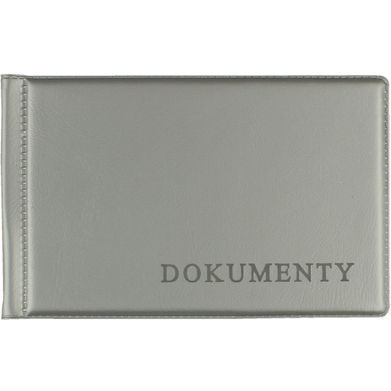 Okładka na dokumet.małe silver BIURFOL KOD-02-01