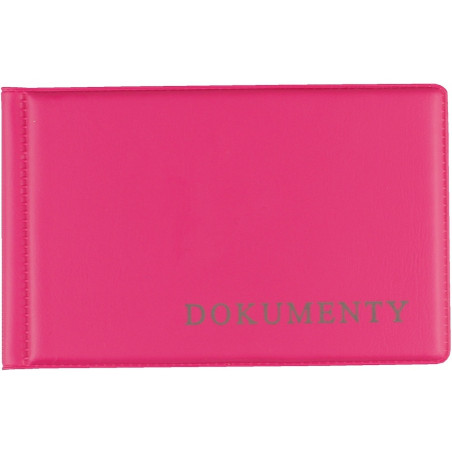 Okładka na dokumet.małe pink BIURFOL KOD-02-03