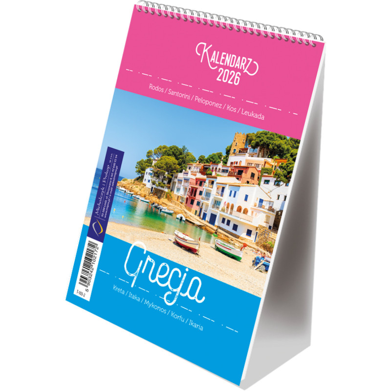Kalendarz ze spiralką - pion B6 GRECJA T-103-02 Michalczyk i Prokop
