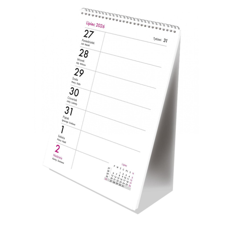 Kalendarz ze spiralką - pion B6 NORWEGIA T-103-03 Michalczyk i Prokop