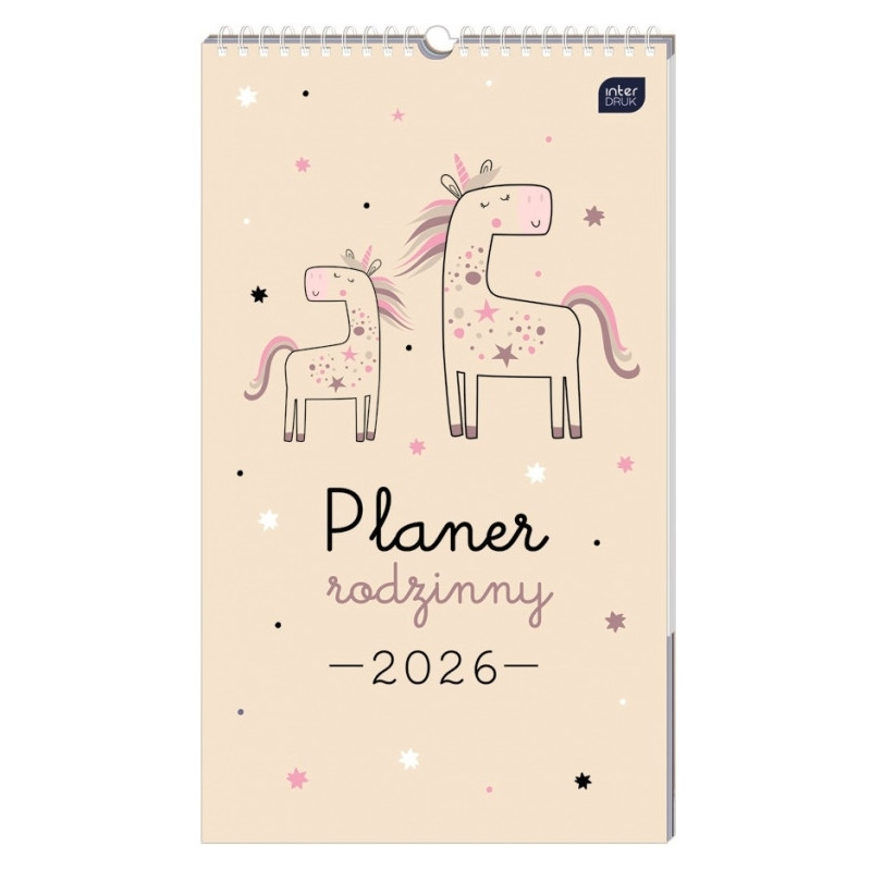 Kalendarz planer rodzinny 2026 25x43 Piccolo INTERDRUK