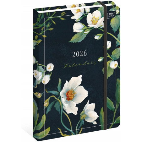 Kalendarz książkowy 2026 A5 192 Mat+UV Fiori INTERDRUK