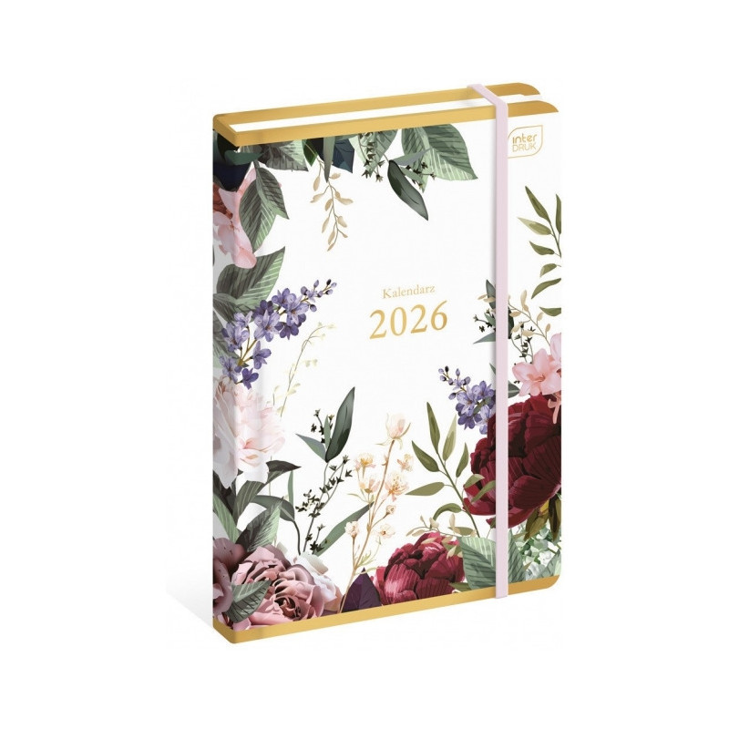 Kalendarz książkowy 2026 A5 192 Metallic Savage INTERDRUK