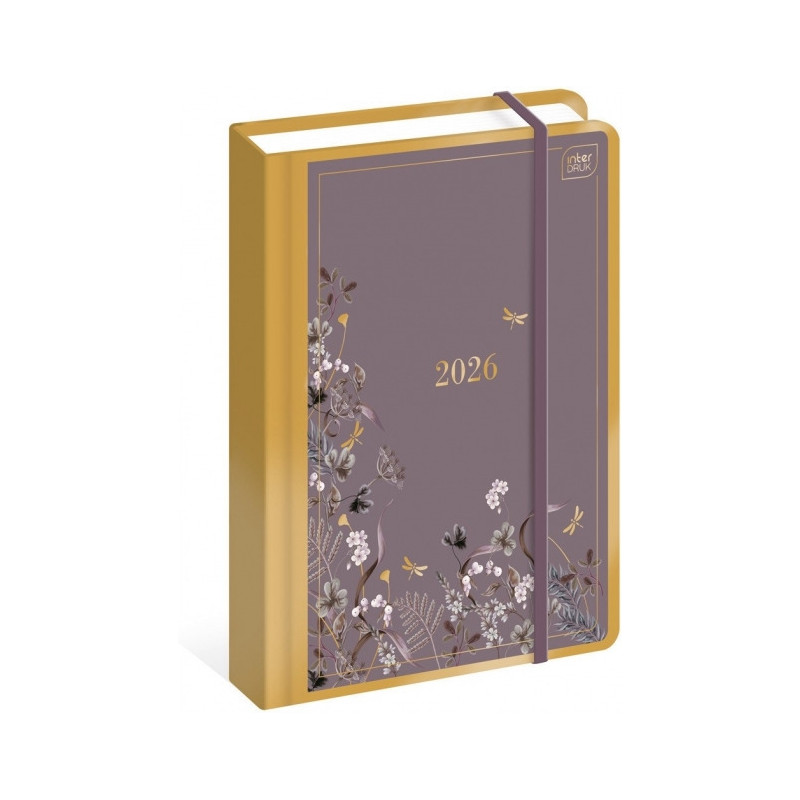 Kalendarz książkowy 2026 A5 384 Metallic Satin INTERDRUK