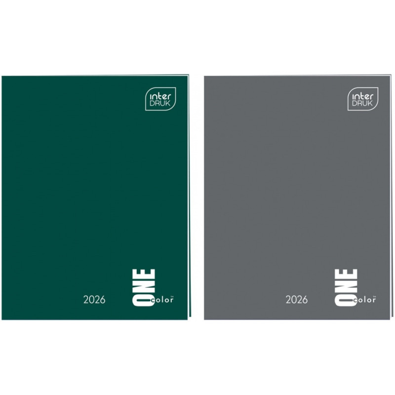 Kalendarz książkowy 2026 A7 One Color INTERDRUK