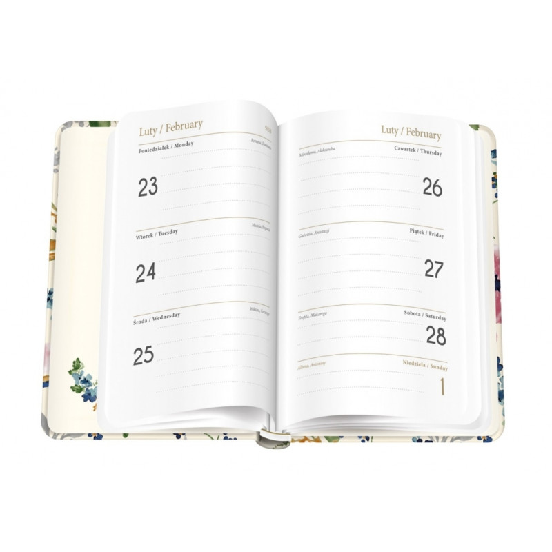 Kalendarz książkowy A6 192 Metallic Spring INTERDRUK