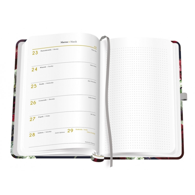 Kalendarz książkowy B5 192 Mat+UV Wildflowers INTERDRUK