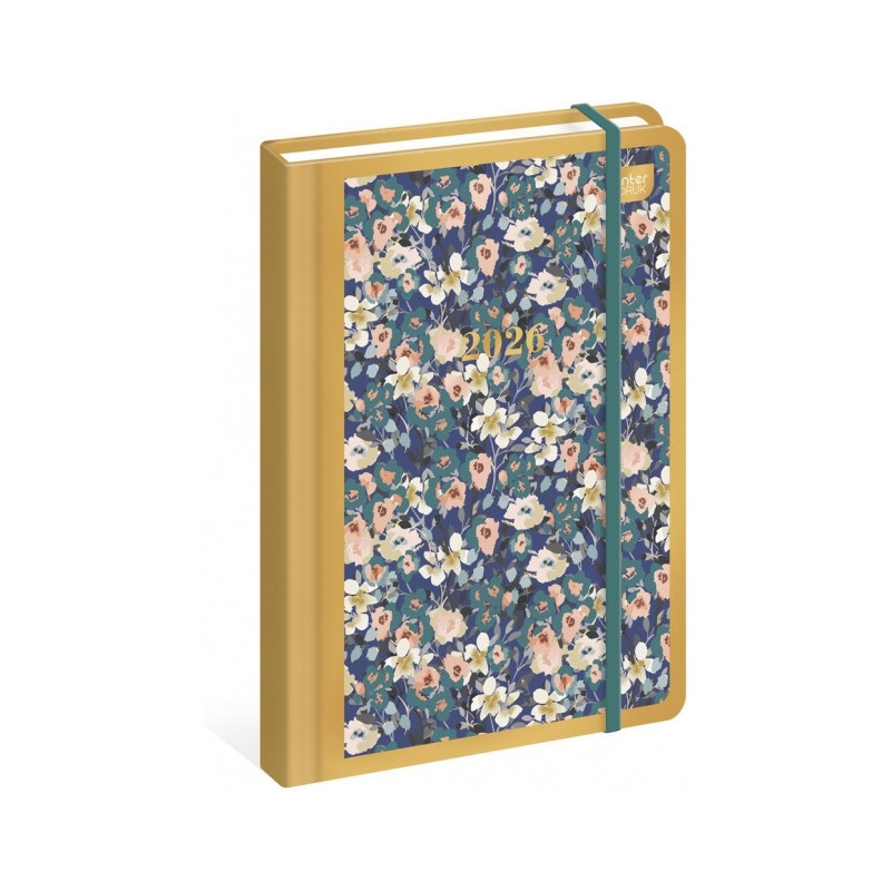 Kalendarz książkowy B6 192 Metallic Meadow INTERDRUK