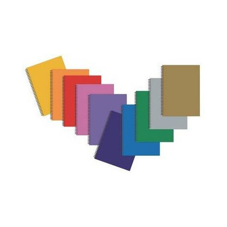 Brulion na spirali A7 80k kratka T.O PASTELOWY TT6911 TADEO