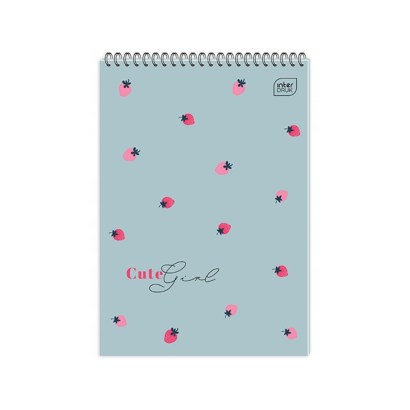 Kołonotatnik A5 100k kratka spirala góra INTERDRUK