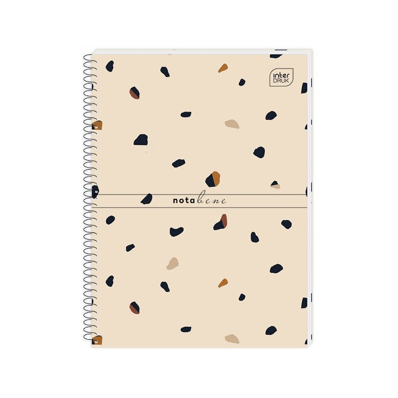 Kołonotatnik A4 100linia miękka oprawa 4 dziurki z perforacją INTERDRUK