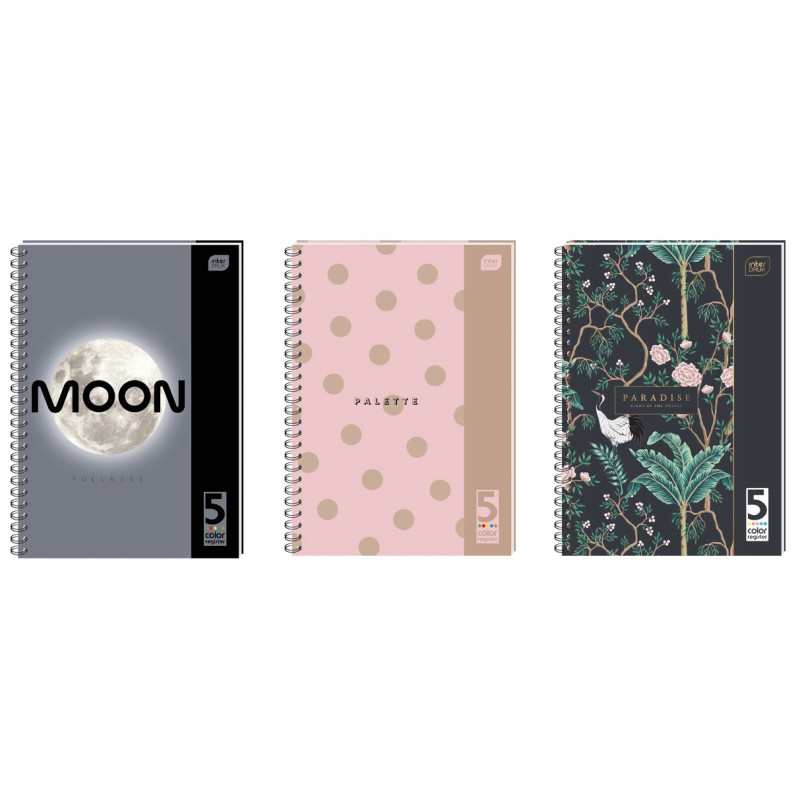 Kołozeszyt A5 100k kolorowe registry INTERDRUK