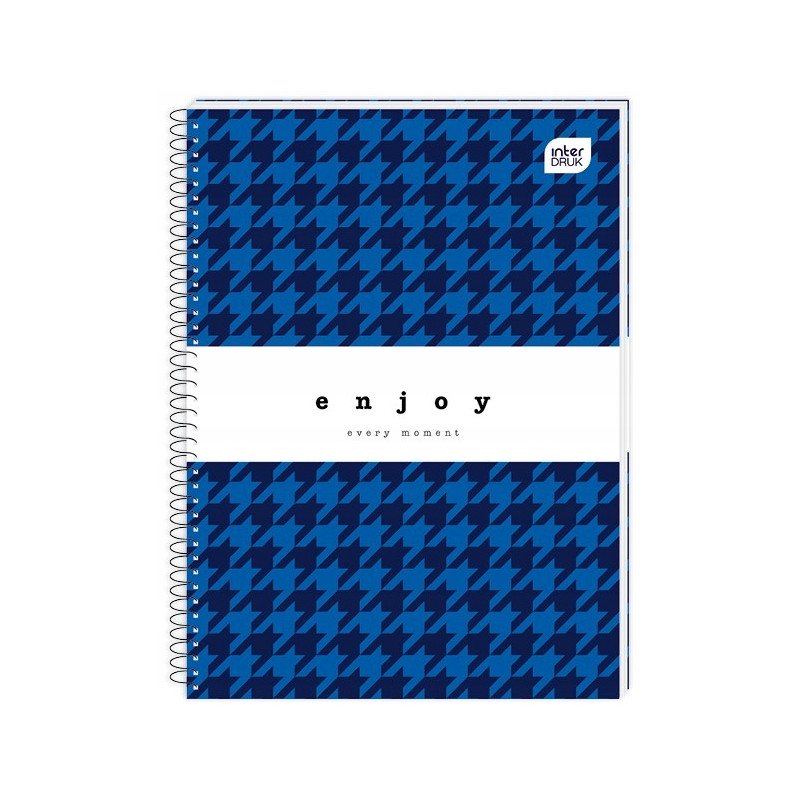 Kołonotatnik A4 120k kratka miękka oprawa INTERDRUK