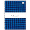 Kołonotatnik A4 120k kratka miękka oprawa INTERDRUK