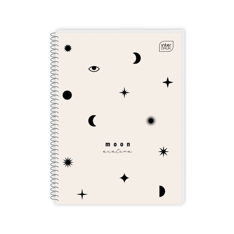 Kołonotatnik A5 80k kratka miękka oprawa INTERDRUK