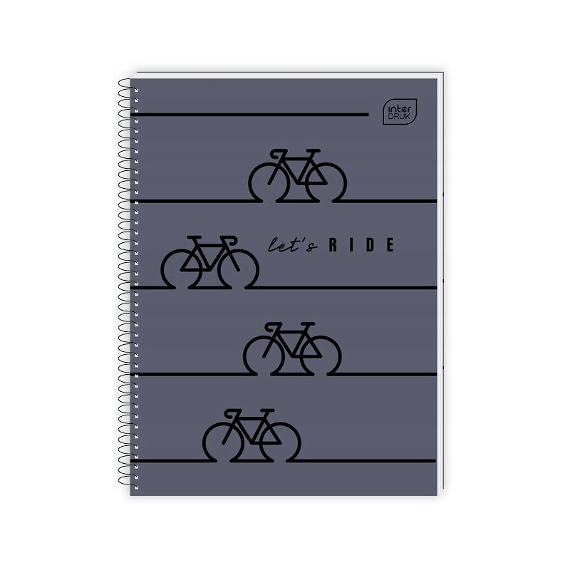 Kołonotatnik A5 80k kratka miękka oprawa INTERDRUK