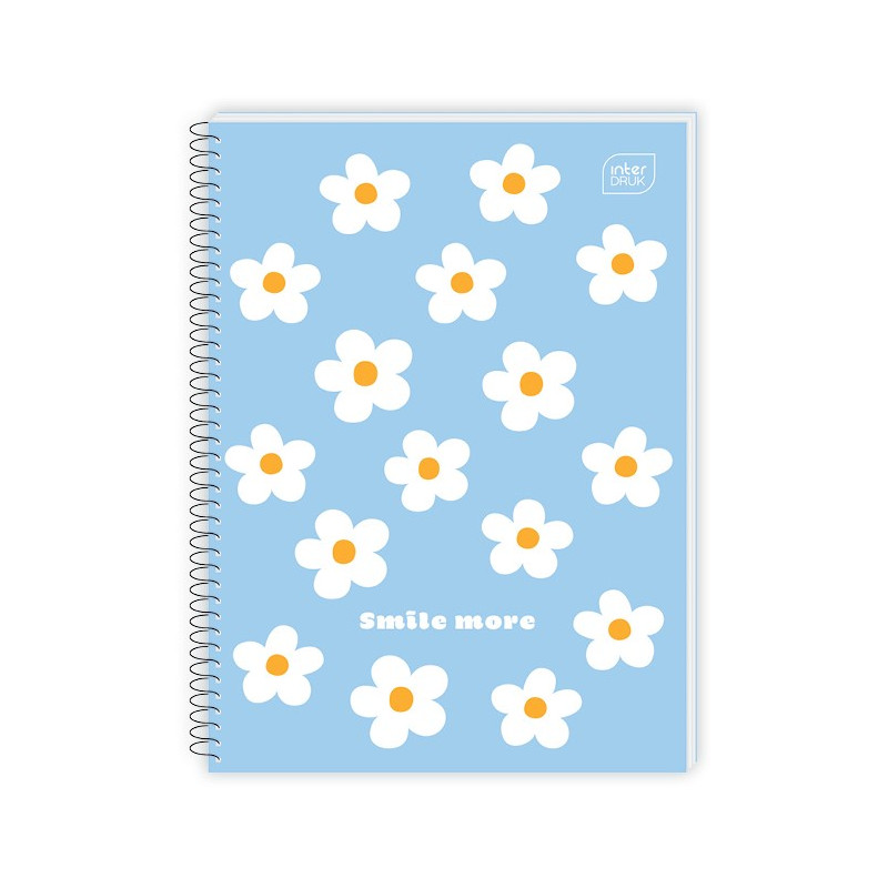 Kołonotatnik A5 80k kratka miękka oprawa INTERDRUK