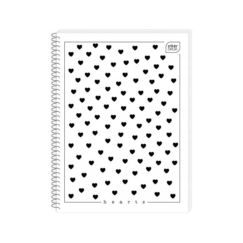 Kołonotatnik A4 50k kratka miękka oprawa INTERDRUK