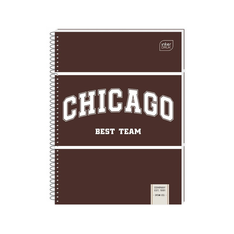 Kołonotatnik A5 120k kratka miękka oprawa INTERDRUK