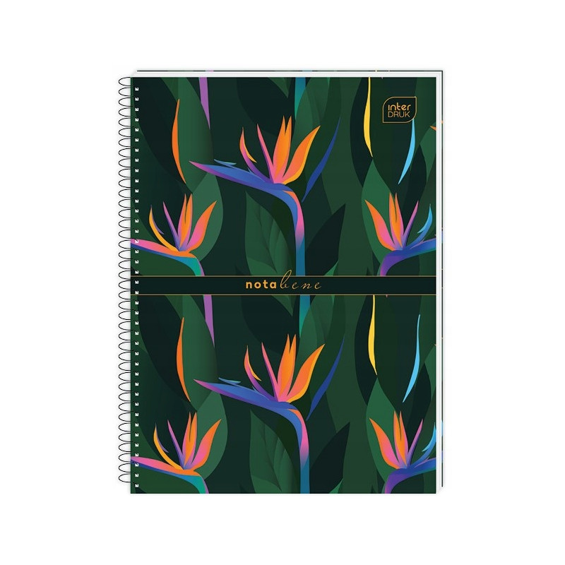 Kołonotatnik A5 120k kratka miękka oprawa INTERDRUK