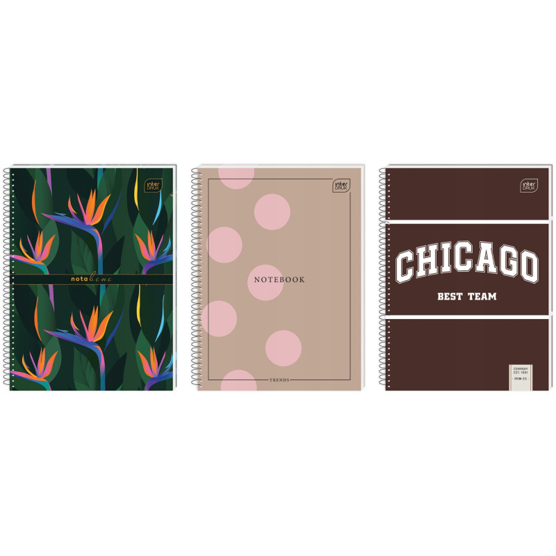 Kołonotatnik A5 120k kratka miękka oprawa INTERDRUK