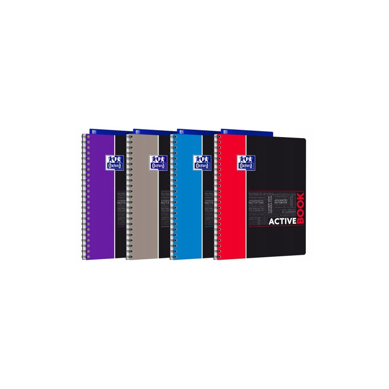 Kołozeszyt A4 80k kratka ACTIVEBOOK mix kolor STUDENT 400019520 OXFORD