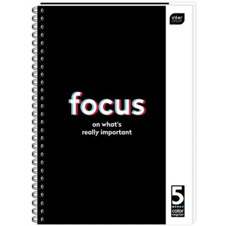 Kołozeszyt A4 100k kolorowe registry INTERDRUK