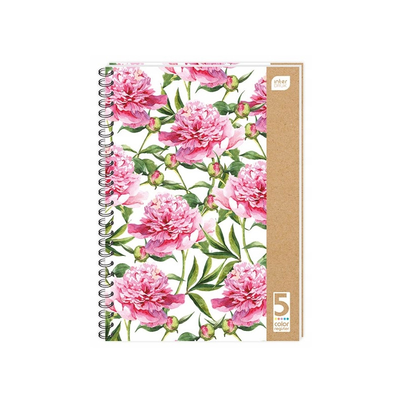 Kołozeszyt A4 100k kolorowe registry INTERDRUK