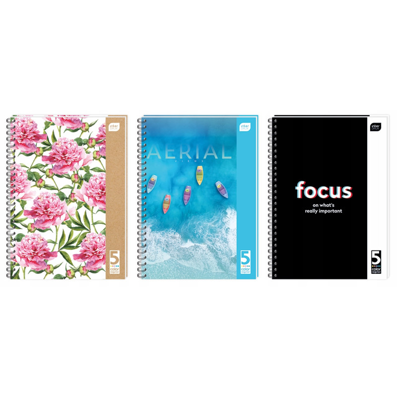 Kołozeszyt A4 100k kolorowe registry INTERDRUK