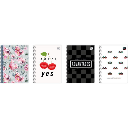 Kołozeszyt A6 80k kratka miękka oprawa INTERDRUK