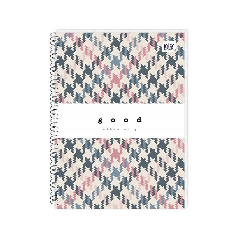 Kołonotatnik A4 160k kratka miękka oprawa INTERDRUK