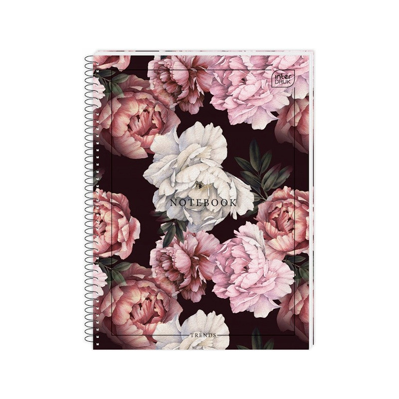 Kołonotatnik A5 100k kratka miękka oprawa INTERDRUK