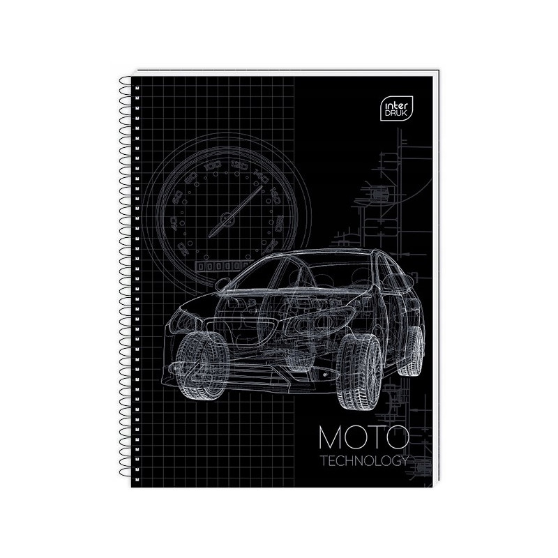 Kołonotatnik A5 100k kratka miękka oprawa INTERDRUK