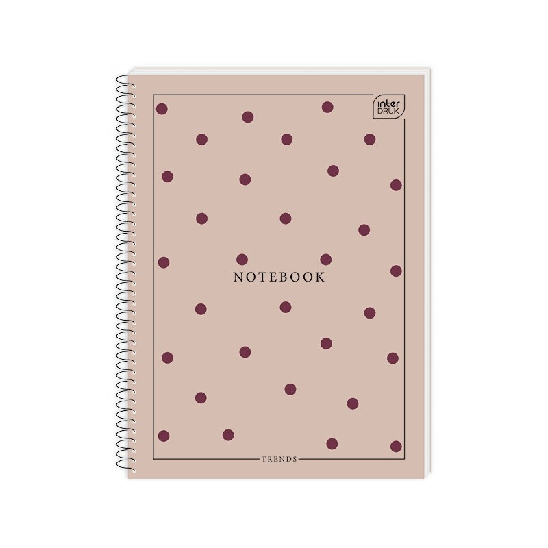 Kołonotatnik A5 100k kratka miękka oprawa INTERDRUK