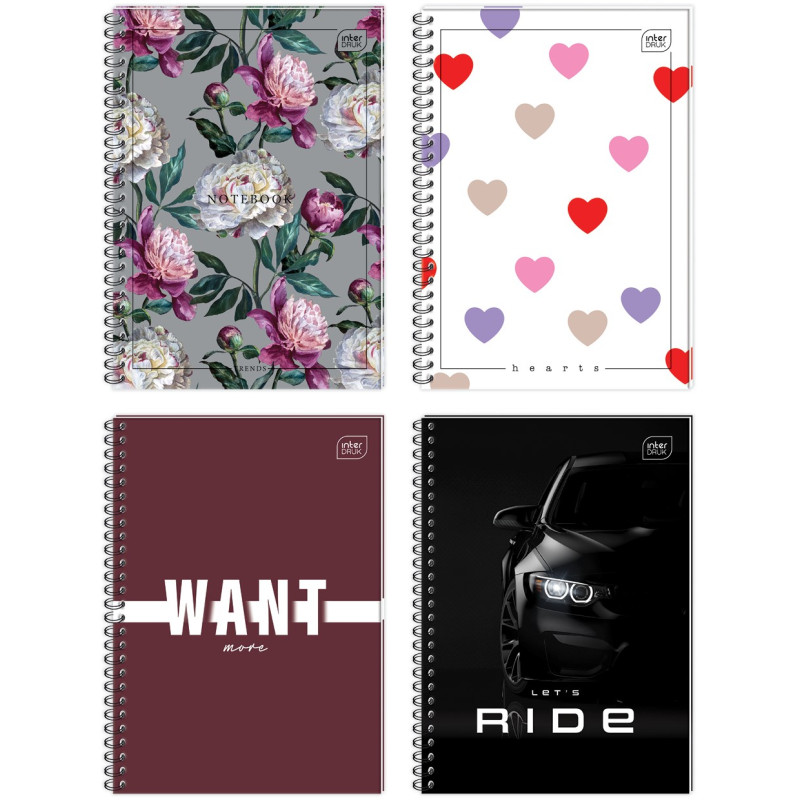 Kołobrulion A5 80k kratka kolorowy margines INTERDRUK