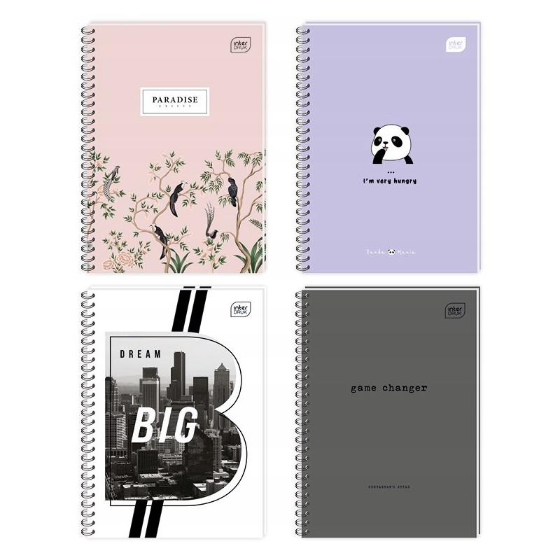 Kołozeszyt A6 50k kratka miękka oprawa INTERDRUK