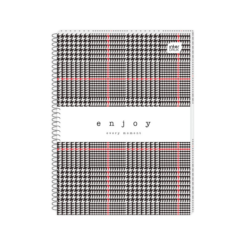 Kołonotatnik A5 160k kratka miękka oprawa INTERDRUK