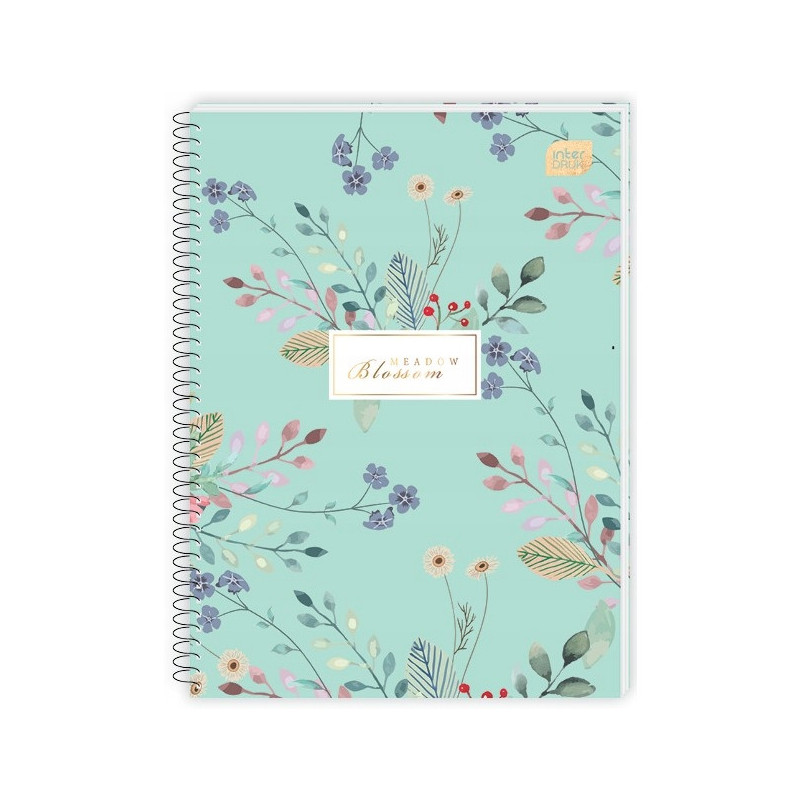 Kołonotatnik A5 50k kratka miękka oprawa INTERDRUK