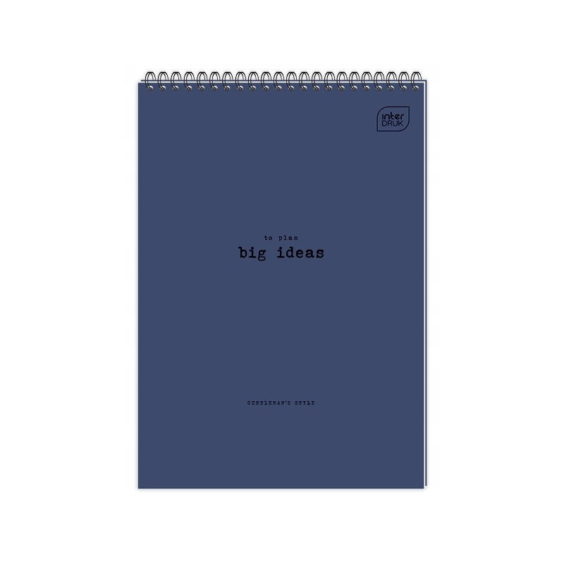 Kołonotatnik A6 100k kratka spirala góra INTERDRUK