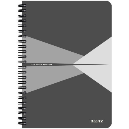Kołonotatnik OFFICE PP A5 kratka szary 44980085 LEITZ